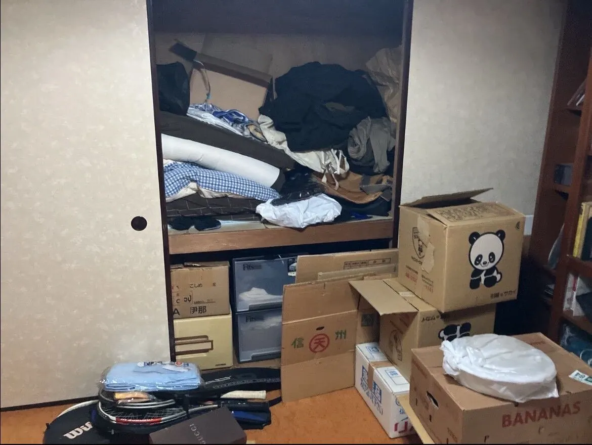 実家の押入れの片付け